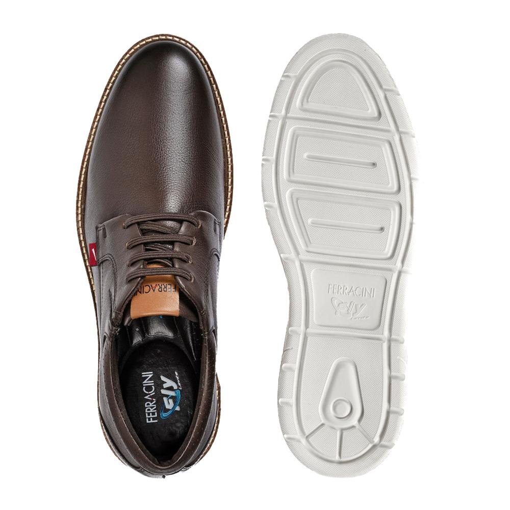 Sapato Masculino Ferracini Full 4565-696i Tabaco Marrom 4