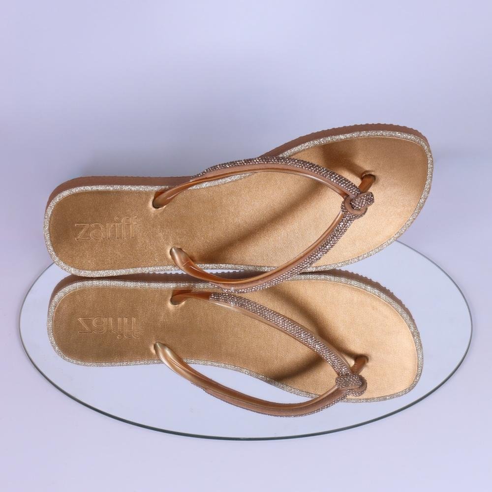 Chinelo Feminino Zariff 2304 Bronze Bronze 6