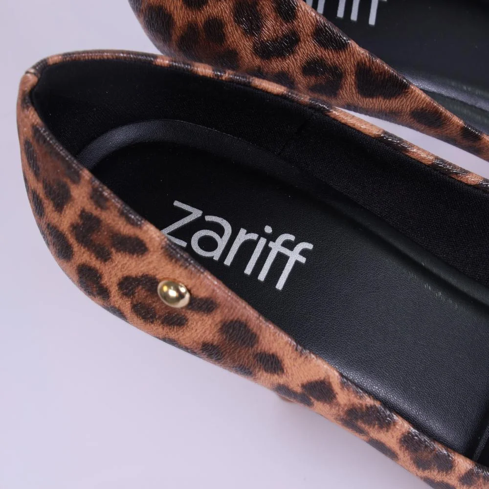 Scarpin Feminino Zariff com Salto Fino T9430-256 Onça Onça 4