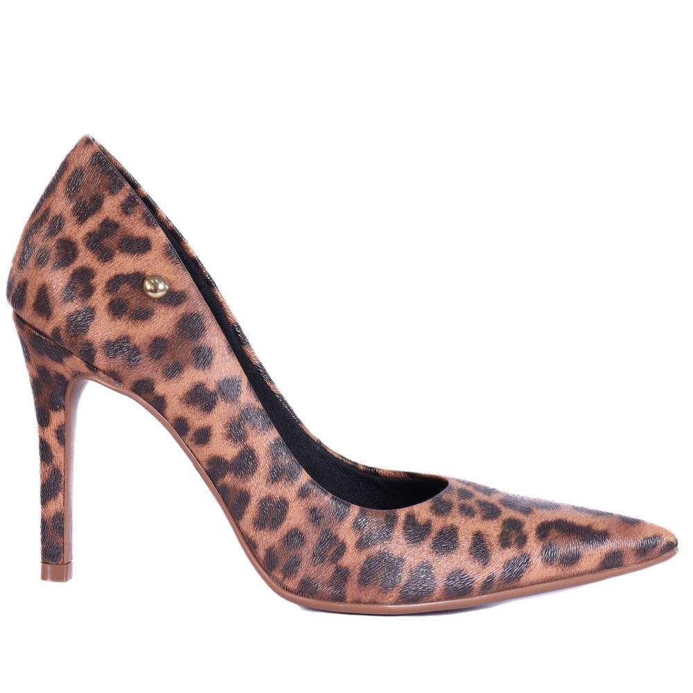 Scarpin Feminino Zariff com Salto Fino T9430-256 Onça
