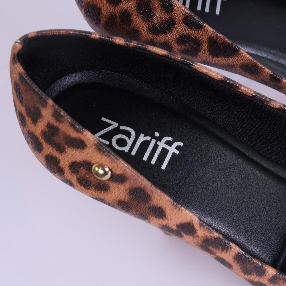 Scarpin Feminino Zariff com Salto Fino T9430-256 Onça Onça 4