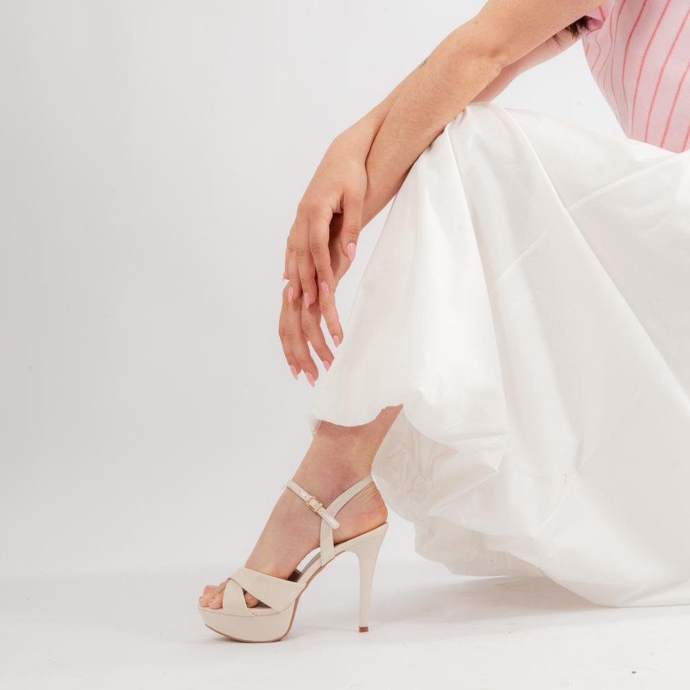 Sandália Feminina Zariff com Plataforma 5365.11833 Off White Off White 2