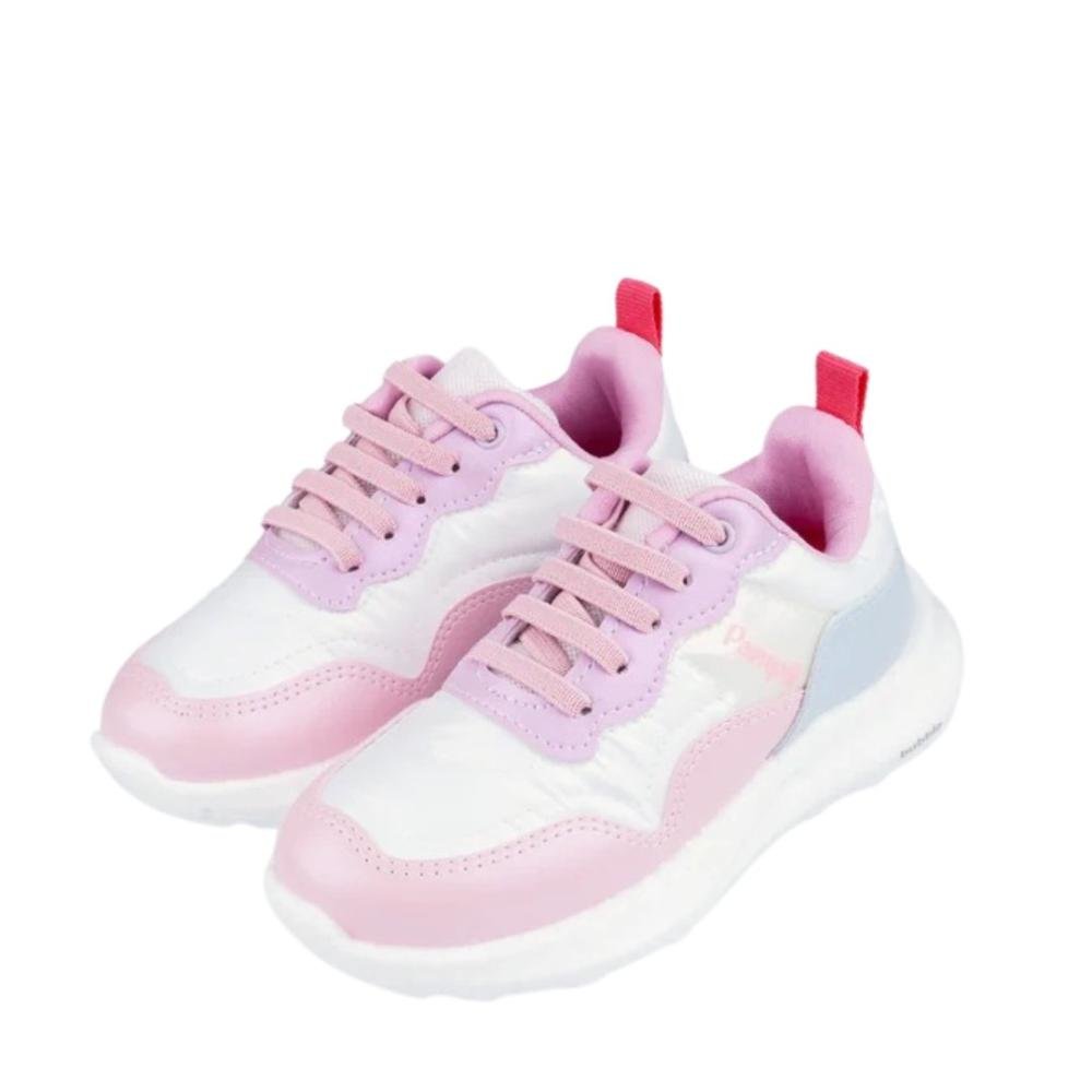 Tênis Infantil Pampili Menina 746.032 Multicolor Branco/Rosa/Azul 3