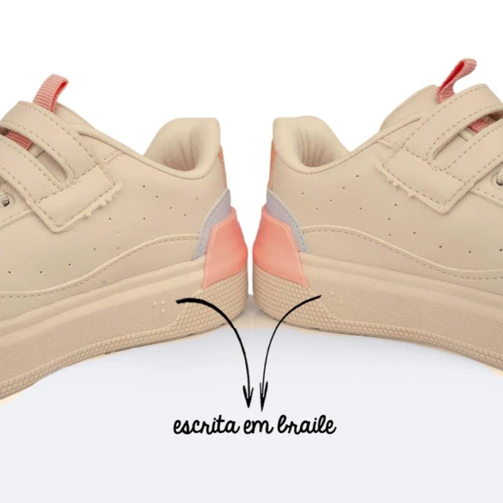 Tênis Infantil Pampili Menina 736.031 Nude Nude 6