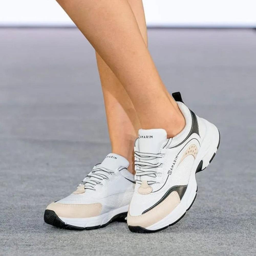 Tênis Ramarim Feminino Chunky 25-78202 Creme/Preto Creme/Preto 5