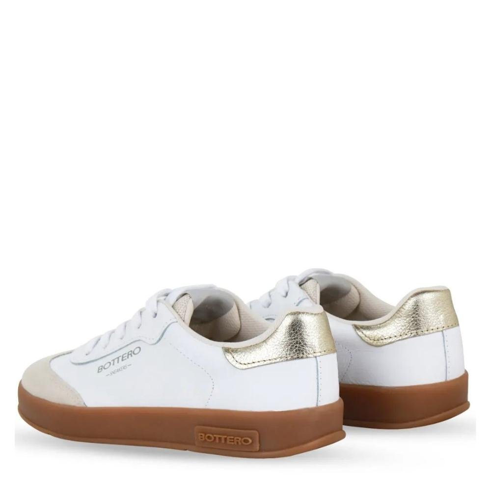 Tênis Feminino Bottero Casual 364905 Branco/Dourado Branco/Dourado 4