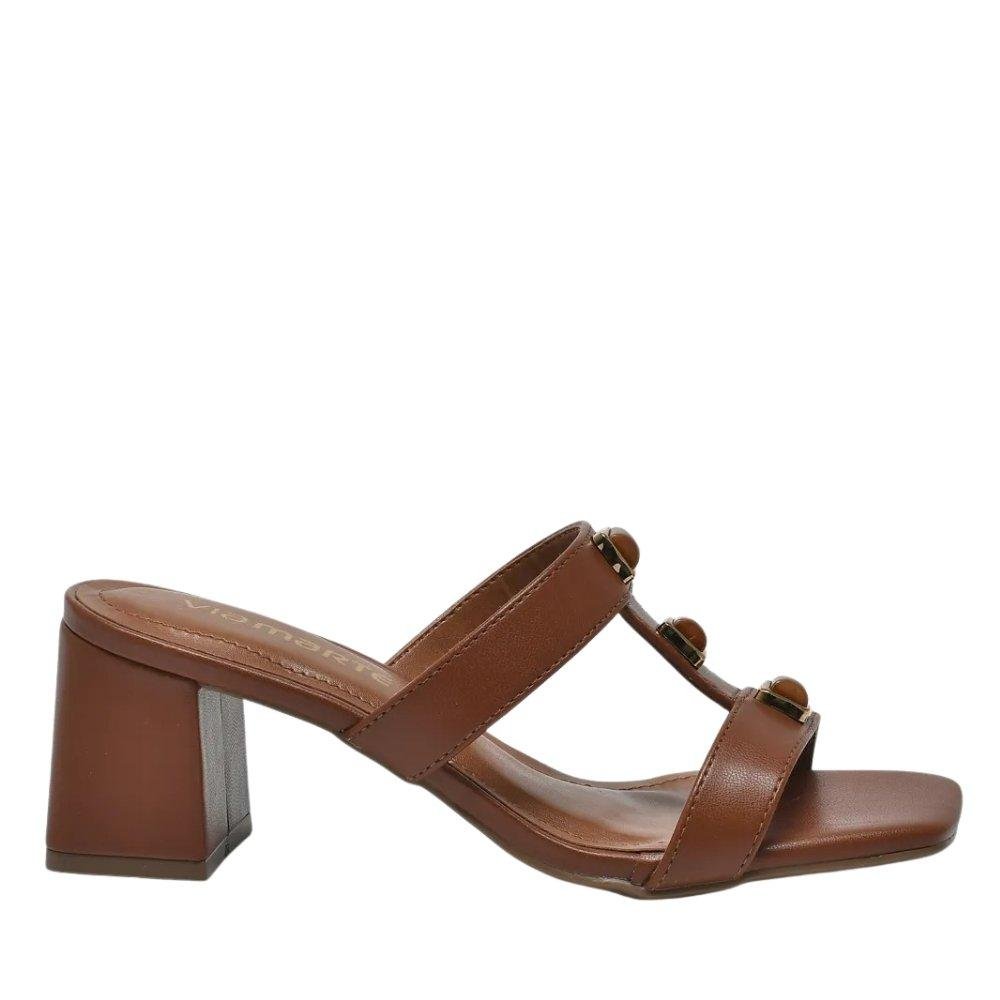 Tamanco Via Marte Feminino 171-026 Marrom Marrom 1