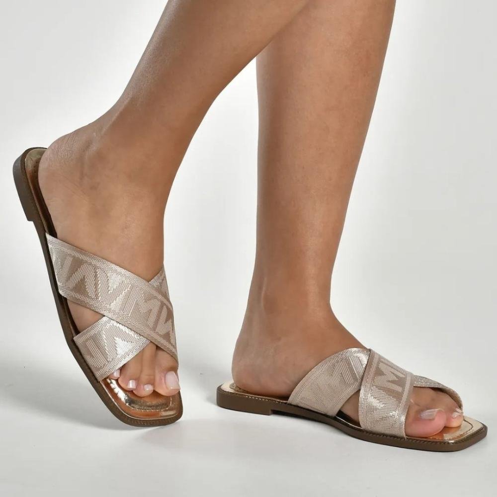 Rasteirinha Via Marte Feminina 292-003 Baunilha Baunilha 2