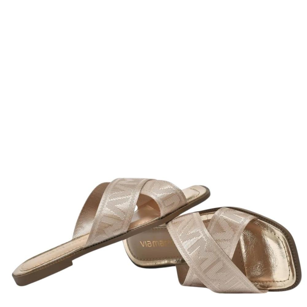 Rasteirinha Via Marte Feminina 292-003 Baunilha Baunilha 4