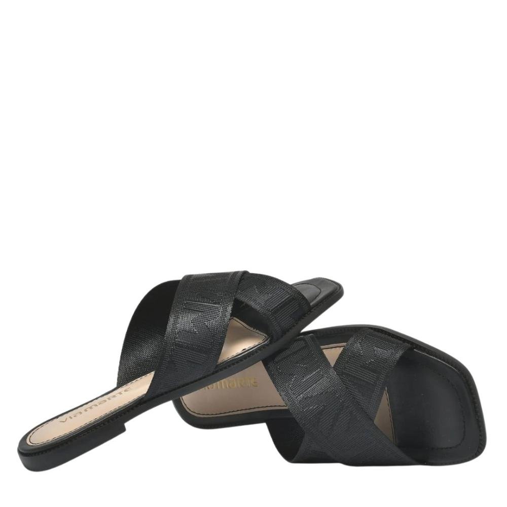 Rasteirinha Via Marte Feminino 292-003 Preto Preto 4