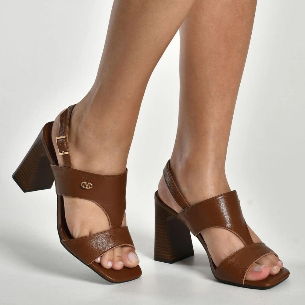 Sandália Feminina Via Marte 319-005 Caramelo Marrom 2
