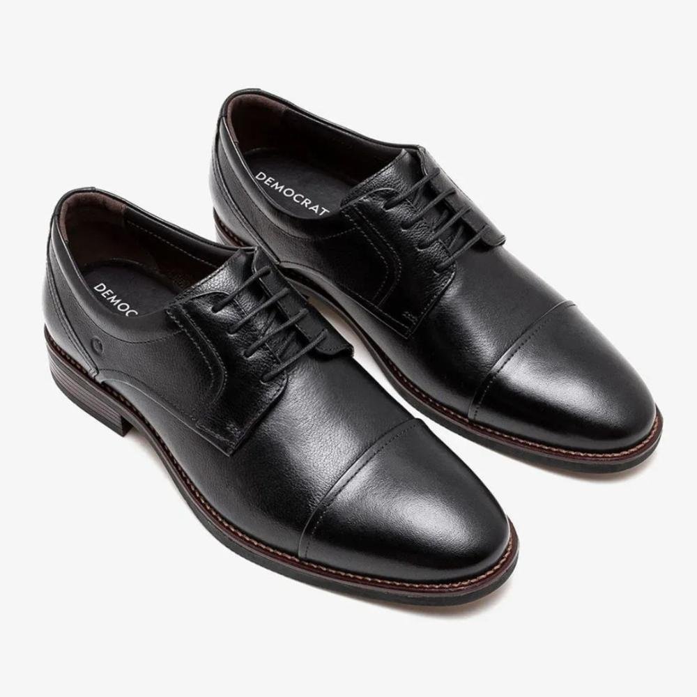 Sapato Masculino Democrata 627101 Preto Preto 2