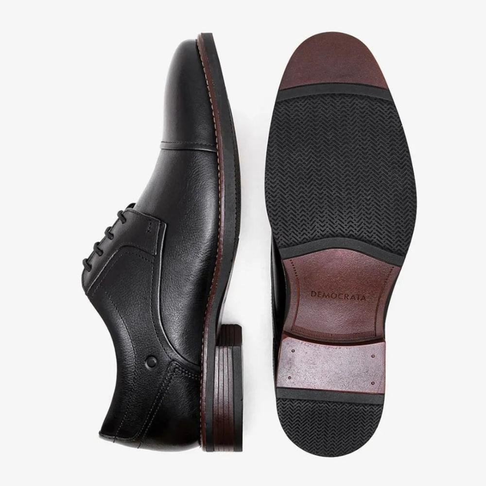 Sapato Masculino Democrata 627101 Preto Preto 3