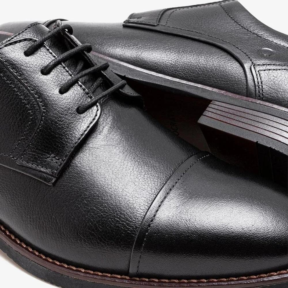 Sapato Masculino Democrata 627101 Preto Preto 4