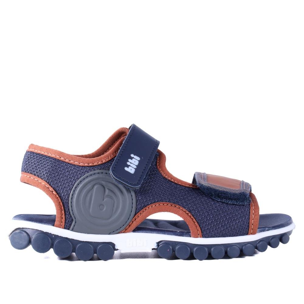 Sandália Infantil Bibi Menino 1240073 Marinho/Caramelo