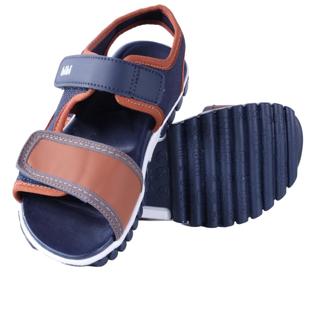 Sandália Infantil Bibi Menino 1240073 Marinho/Caramelo Marinho/Caramelo 4