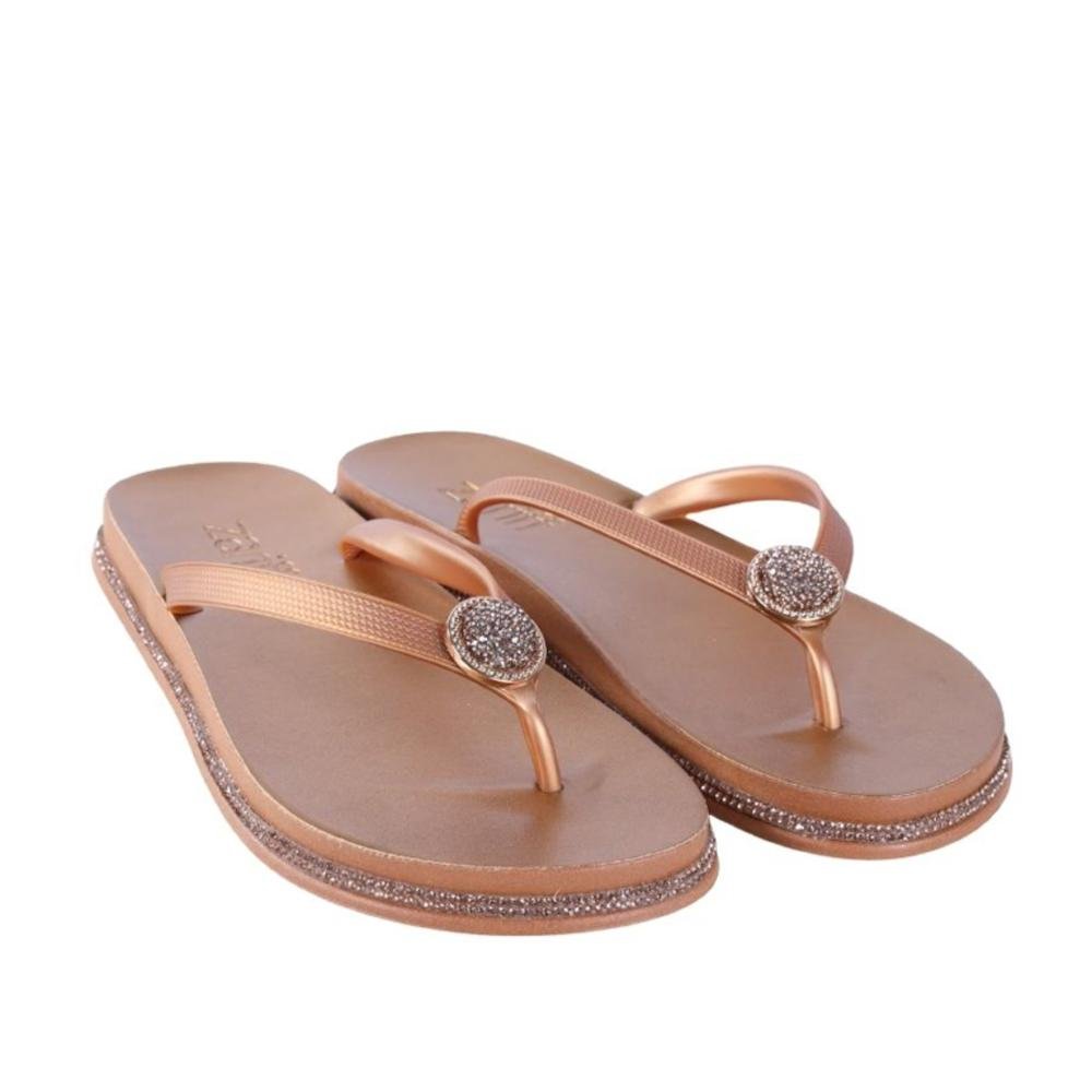 Chinelo Feminino Zariff Pr161 Bronze Bronze 3