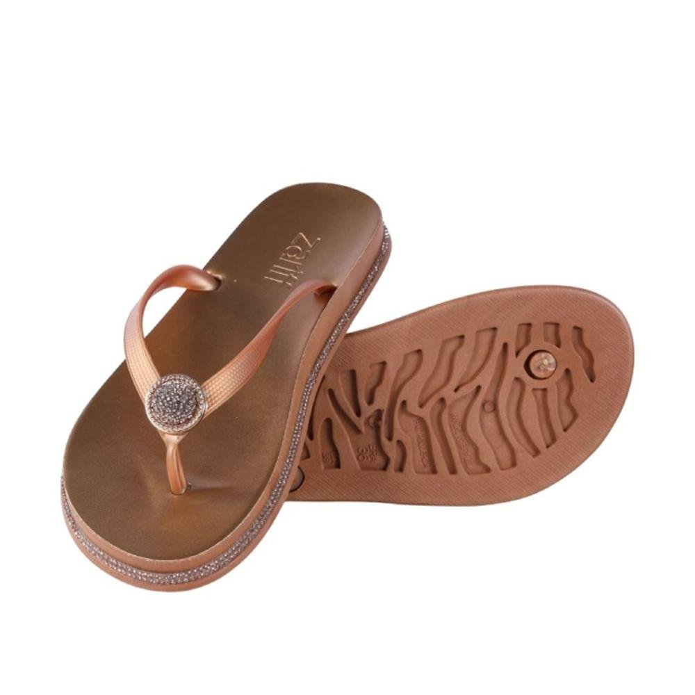 Chinelo Feminino Zariff Pr161 Bronze Bronze 4