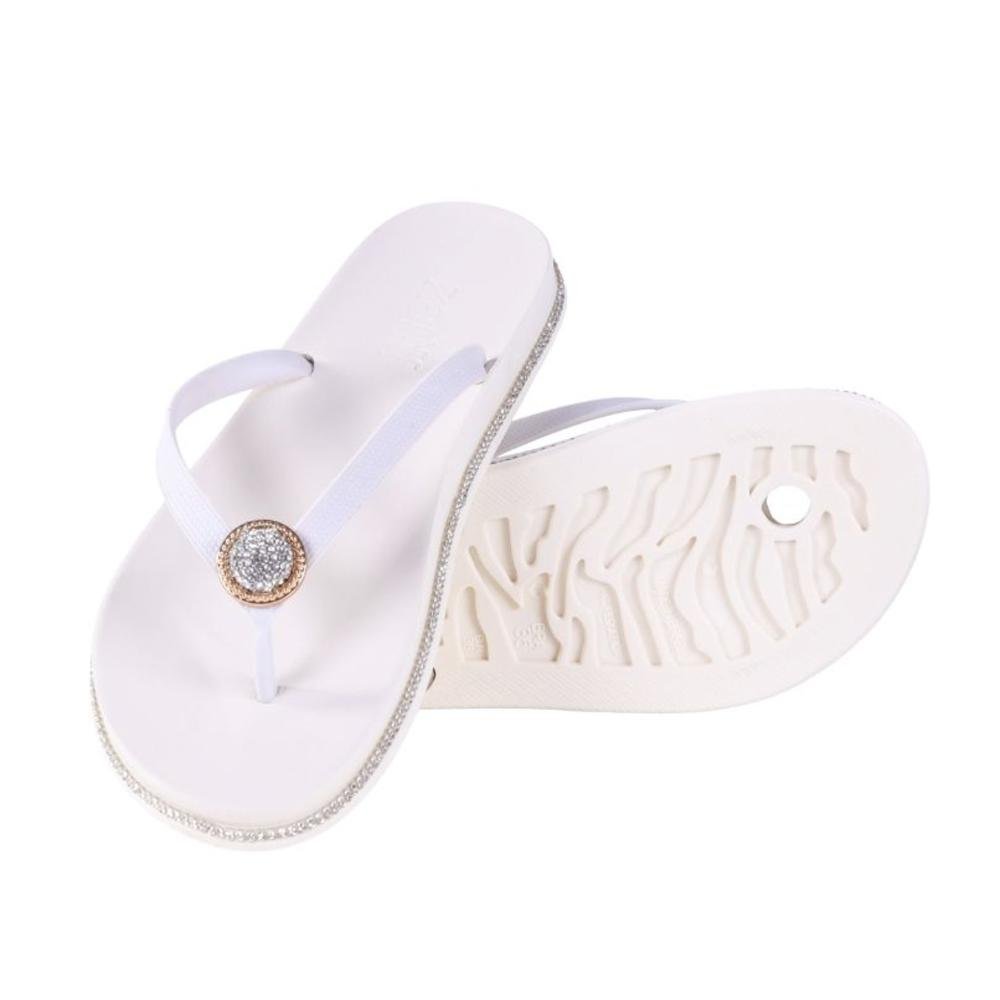 Chinelo Feminino Zariff Pr161 Branco Branco 4