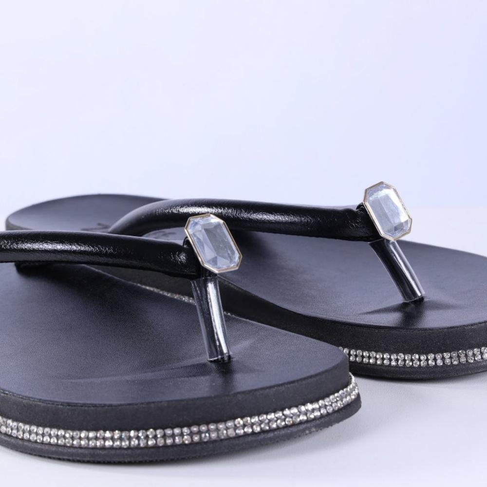 Chinelo Feminino Zariff Pr162 Preto Preto 3