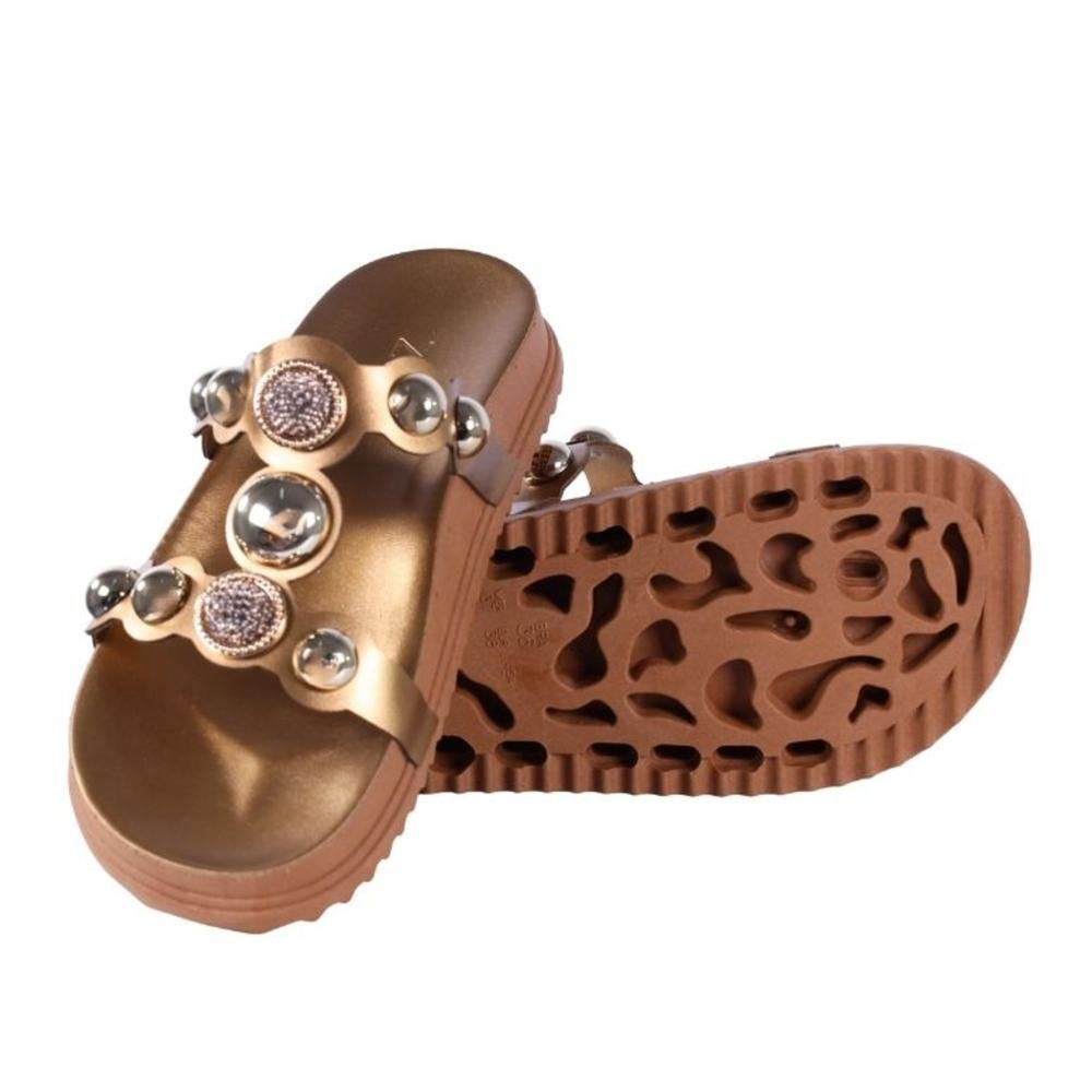 Papete Feminina Zariff Pp902 Bronze Marrom 4