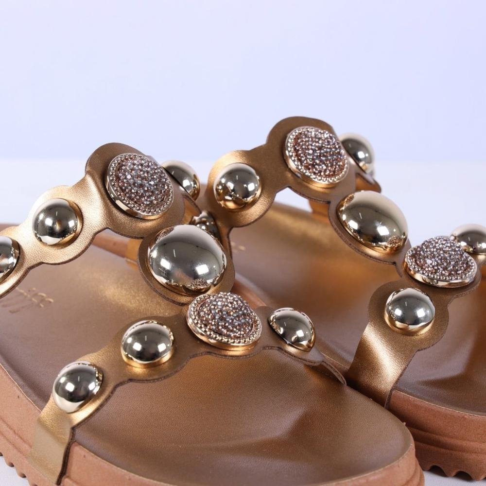 Papete Feminina Zariff Pp902 Bronze Marrom 5