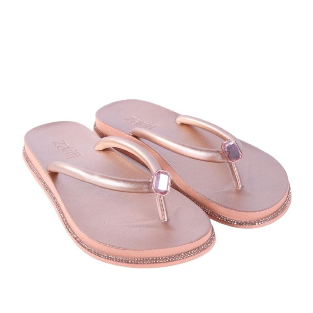 Chinelo Feminino Zariff Pr162 Cobre Rosa 3