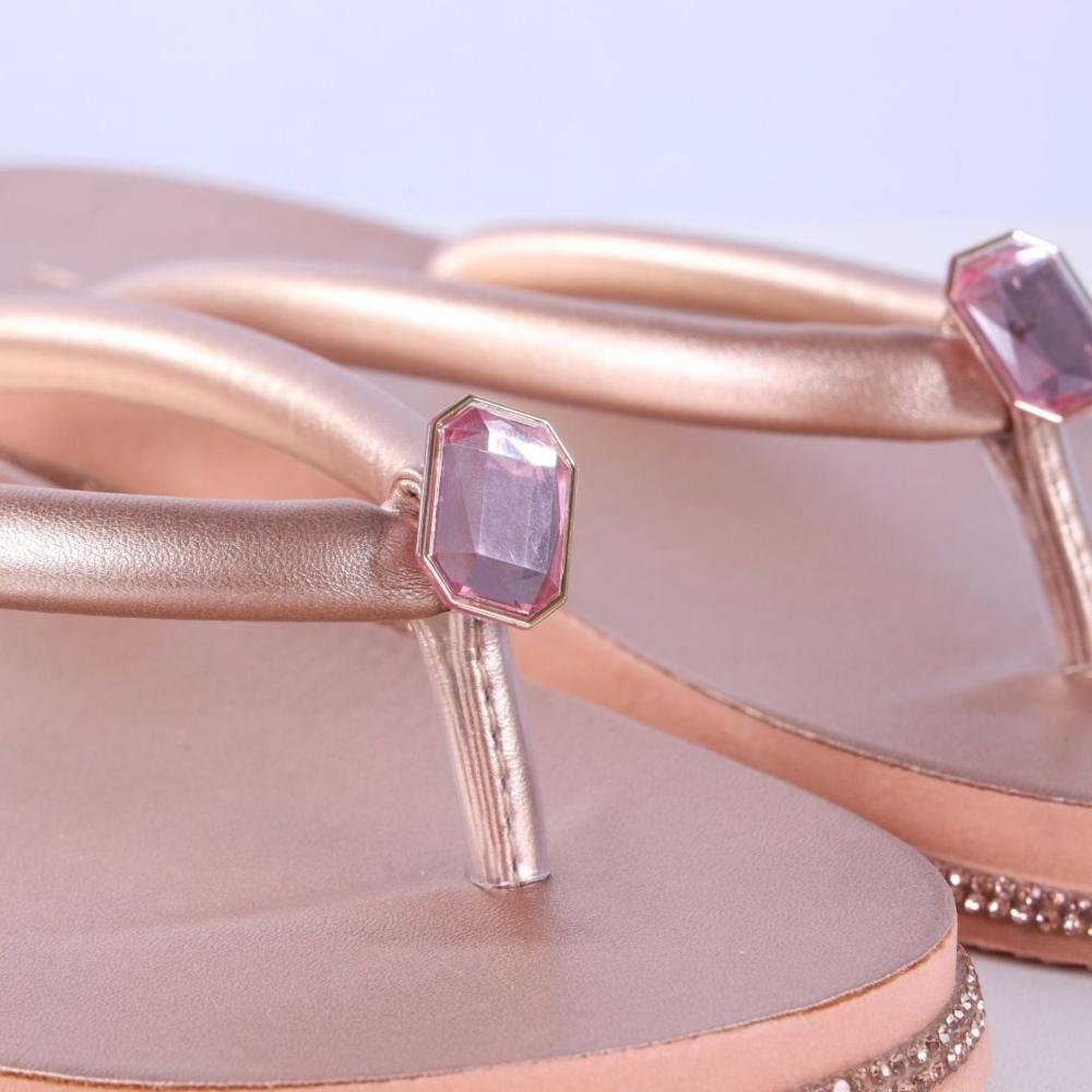 Chinelo Feminino Zariff Pr162 Cobre Rosa 5