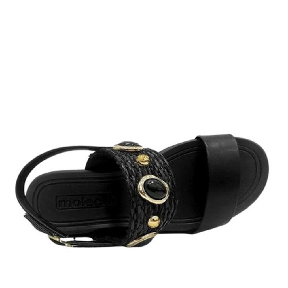 Sandália Anabela Moleca 5536,110 Preto Preto 4