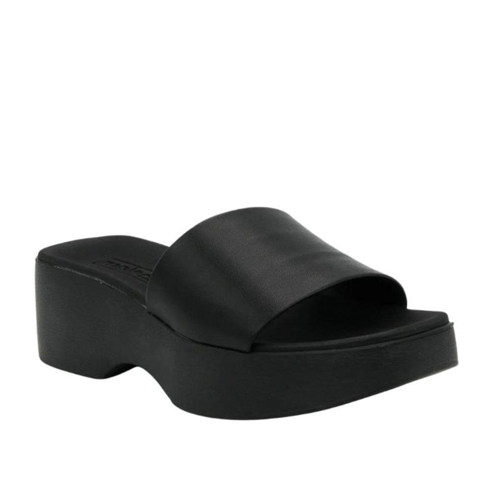 Tamanco Flatform Feminino Moleca 5503,100 Preto Preto 5
