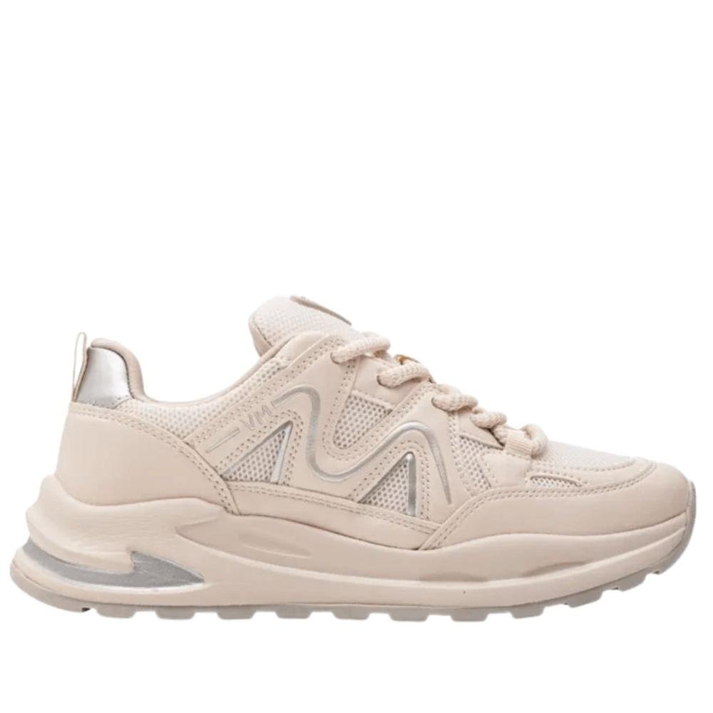 Tênis Via Marte Feminino Casual 322-001 Marfim/Prata