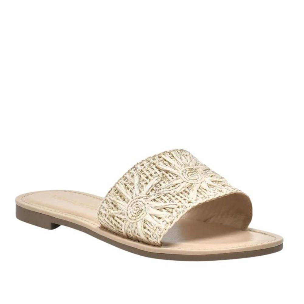 Sandália Feminina Via Marte com Tiras em Ráfia 308-002 Marfim Bege 4