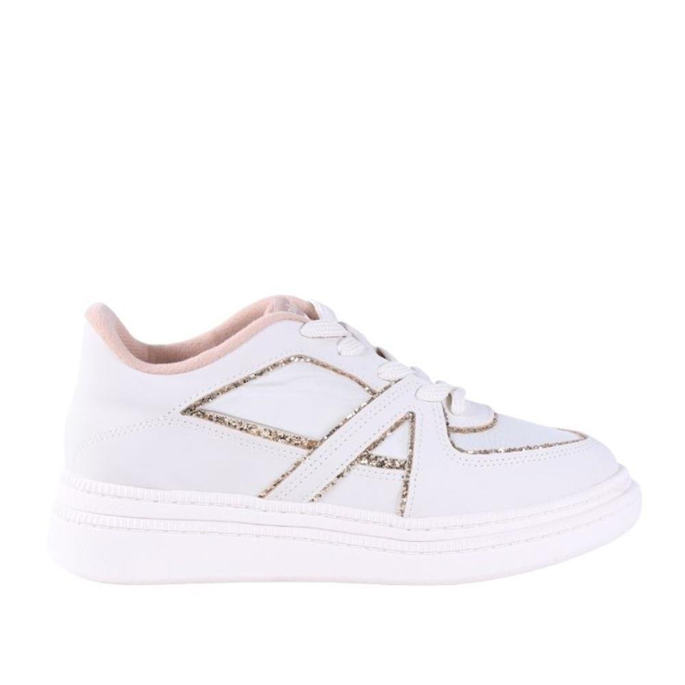 Tênis Feminino Moleca Casual 5816,108 Branco Off