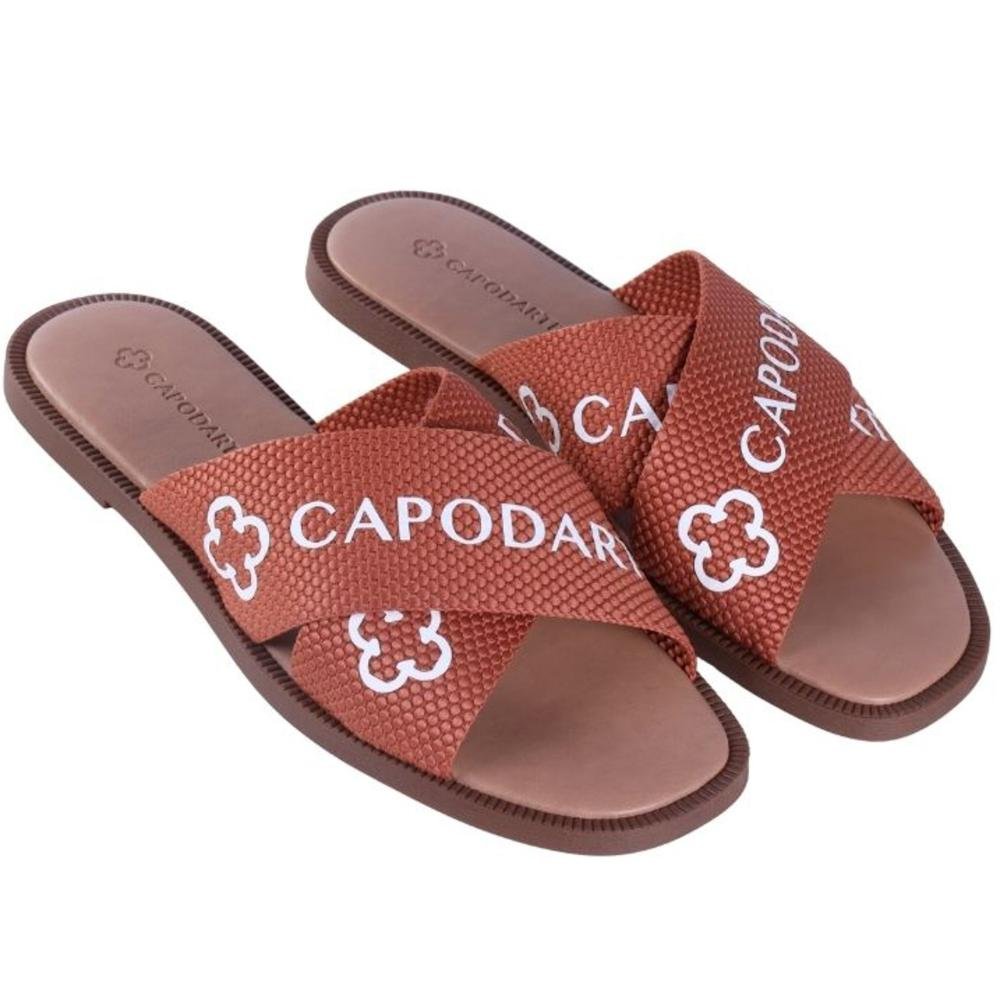 Rasteirinha Capodarte Feminina 4018438 Camel Marrom 2