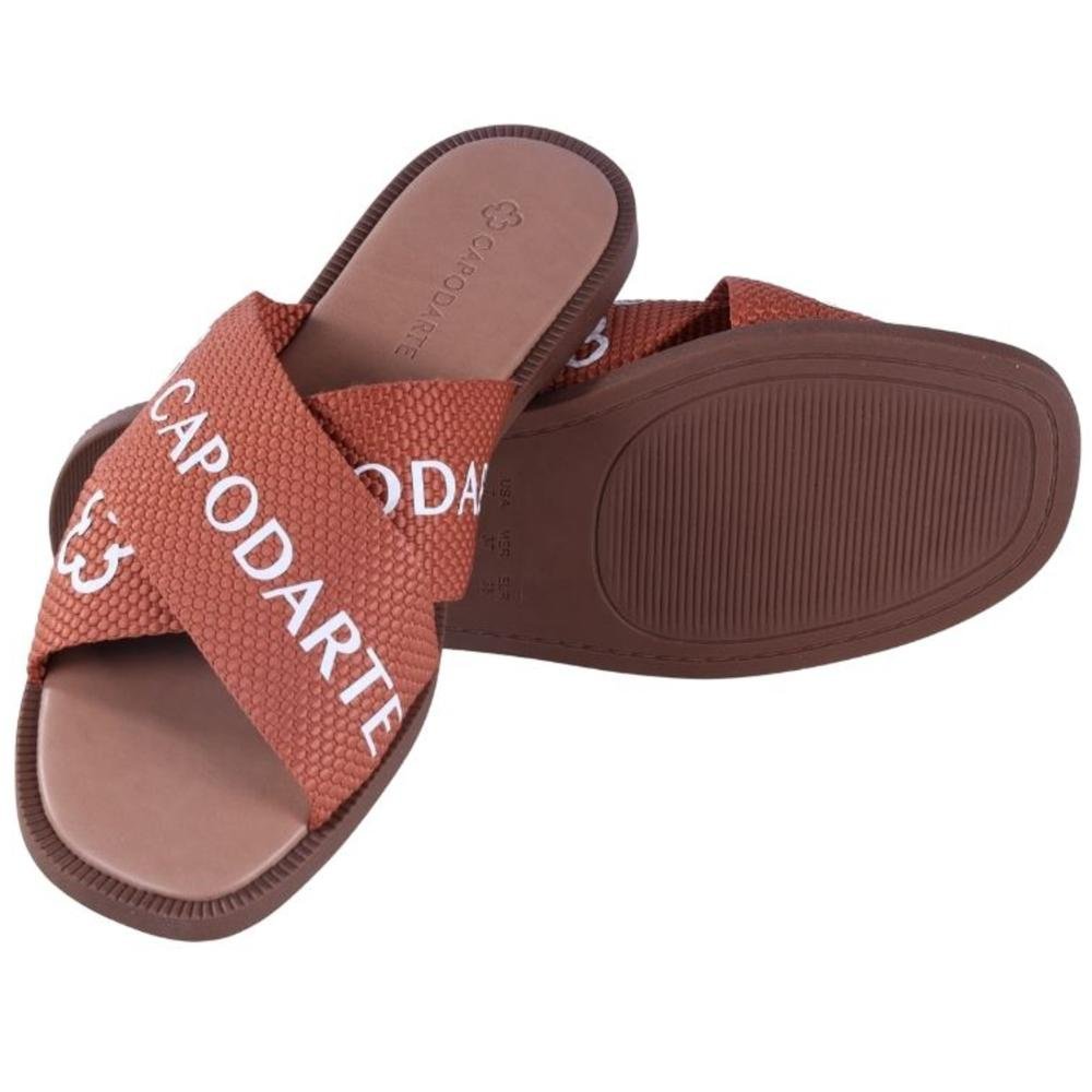 Rasteirinha Capodarte Feminina 4018438 Camel Marrom 4