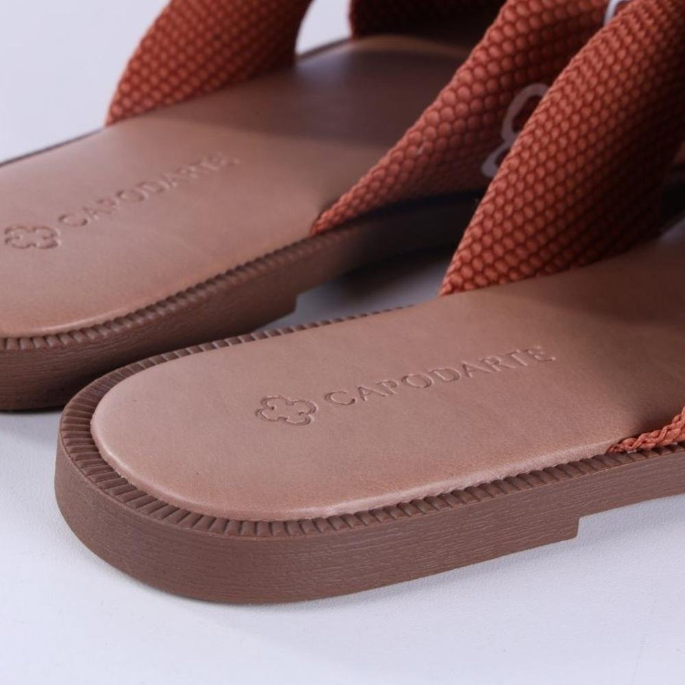Rasteirinha Capodarte Feminina 4018438 Camel Marrom 5