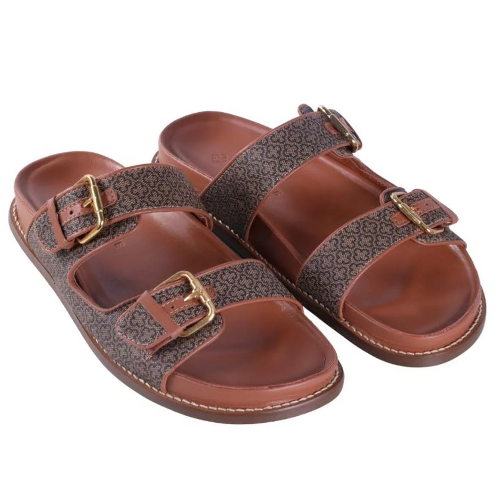 Papete Capodarte Feminina 4019352. Monograma Marrom 5