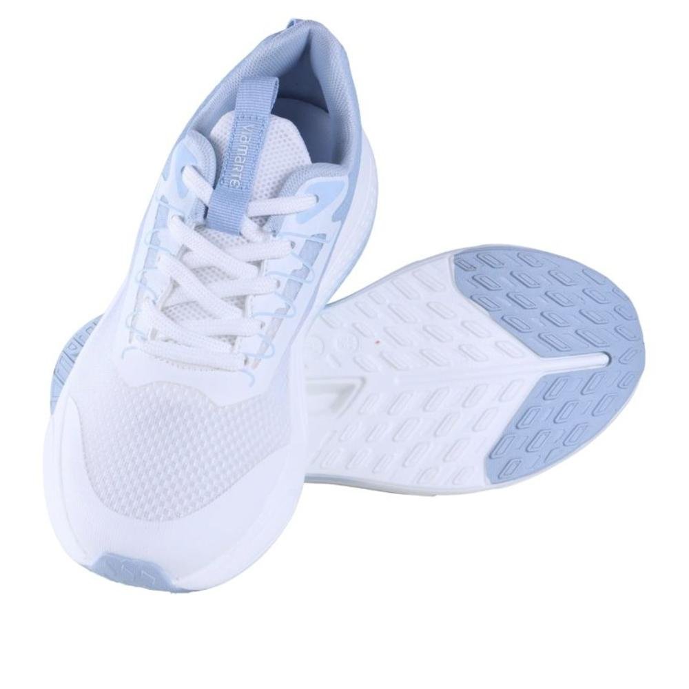 Tênis Running Via Marte Feminino 323-001 Branco/Azul Branco 6