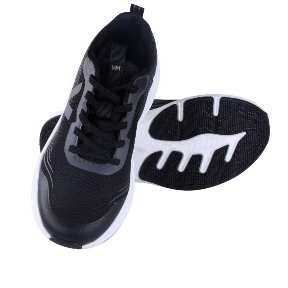 Tênis Running Via Marte Feminino 324-001 Preto Cinza 5
