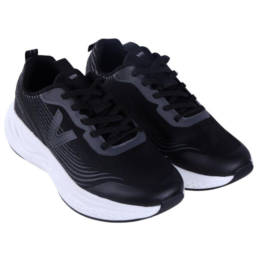Tênis Running Via Marte Feminino 324-001 Preto Cinza 7