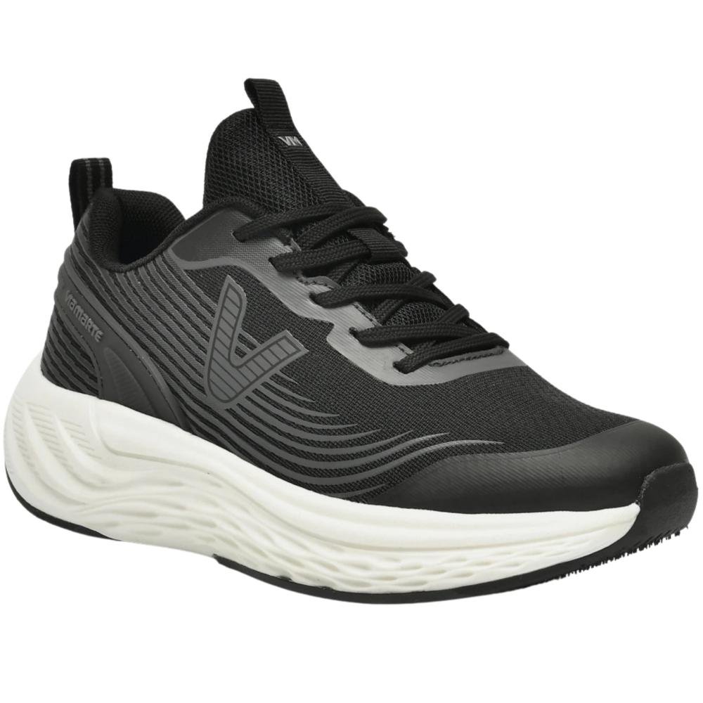 Tênis Running Via Marte Feminino 324-001 Preto Cinza 10