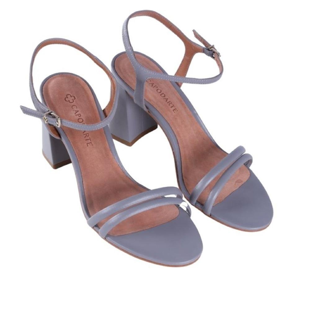 Sandália Capodarte Feminina 4019315 Carbono Cinza 2