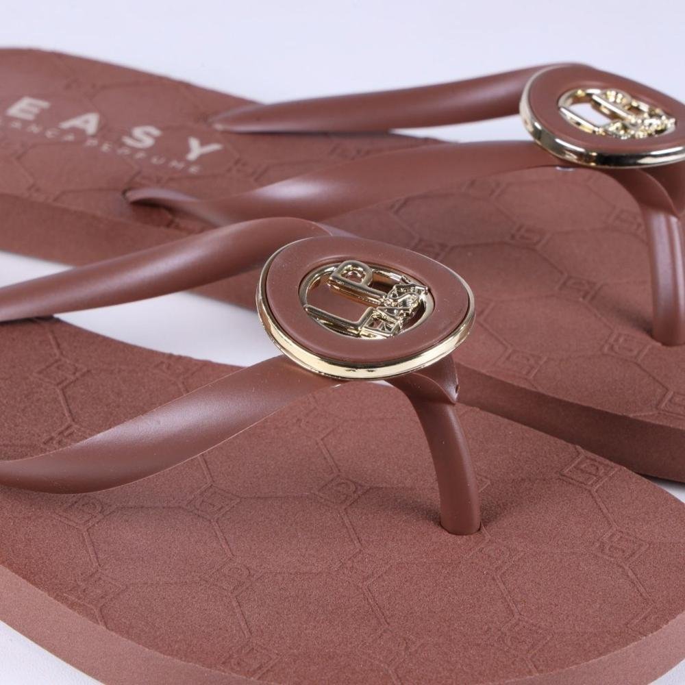 Chinelo Lança Perfume Feminino 537ch000683 Camel Marrom 9