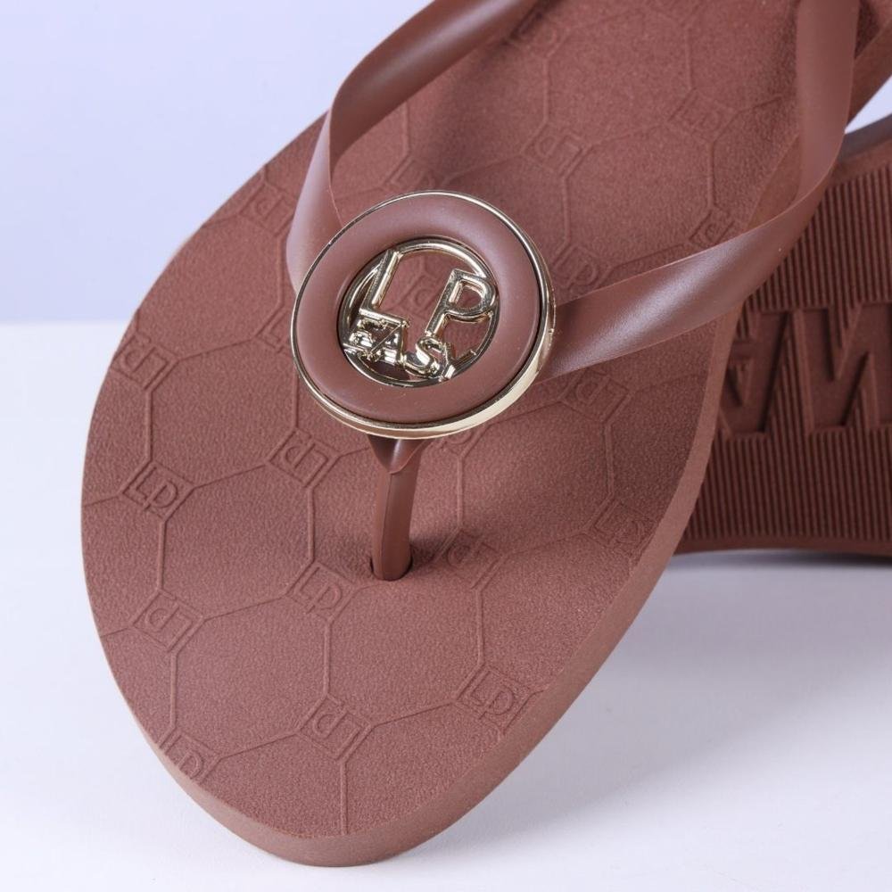 Chinelo Lança Perfume Feminino 537ch000683 Camel Marrom 11