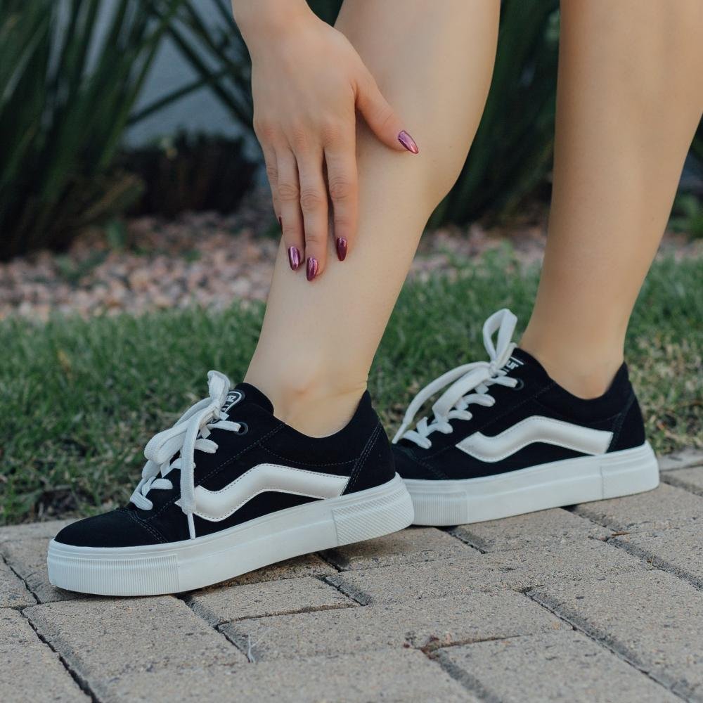 Tênis Feminino Quiz 61-1832 Preto Preto 2