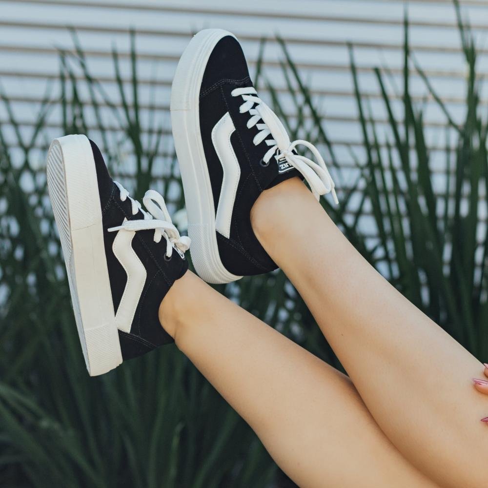 Tênis Feminino Quiz 61-1832 Preto Preto 8