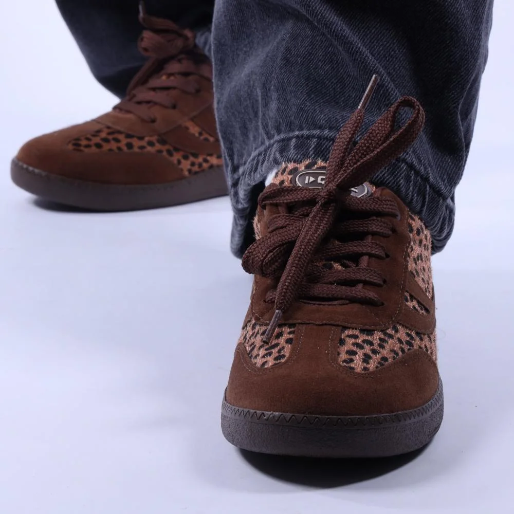 Tênis Feminino Quiz 69-1739 Leopardo Marrom 5