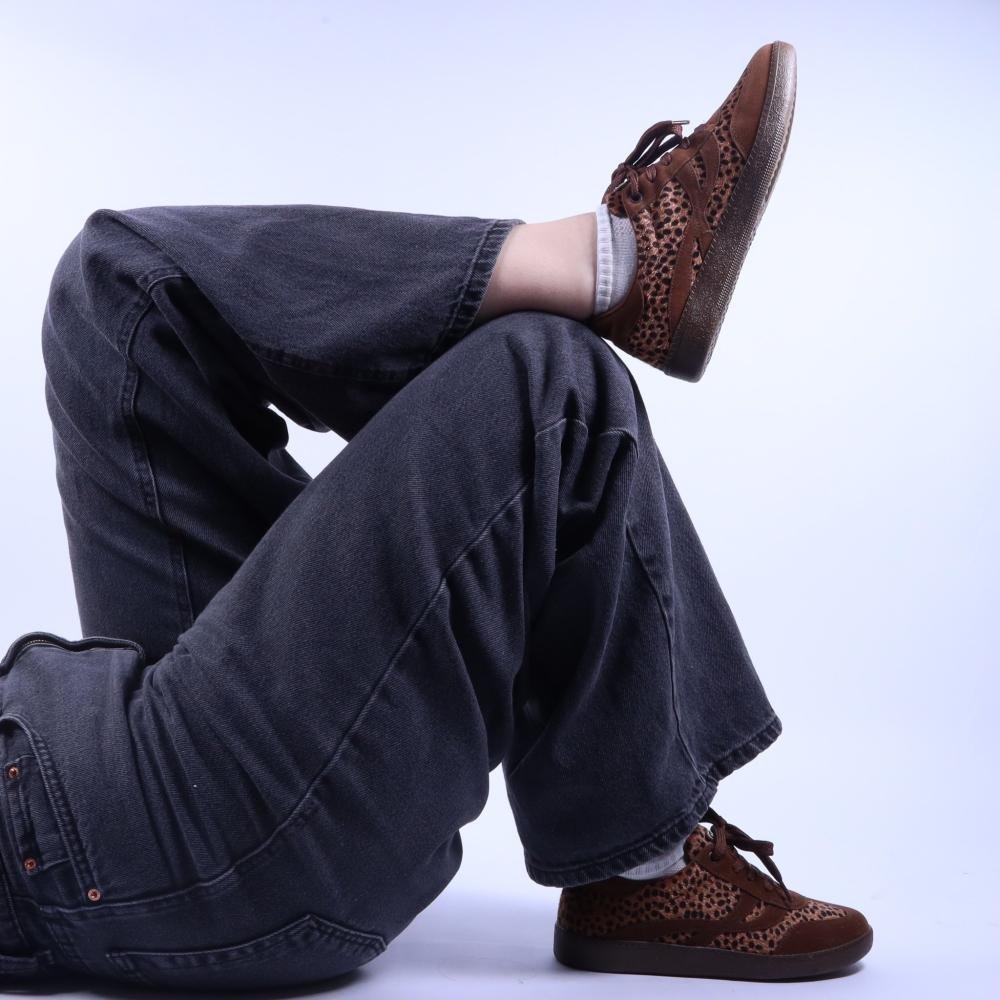 Tênis Feminino Quiz 69-1739 Leopardo Marrom 6