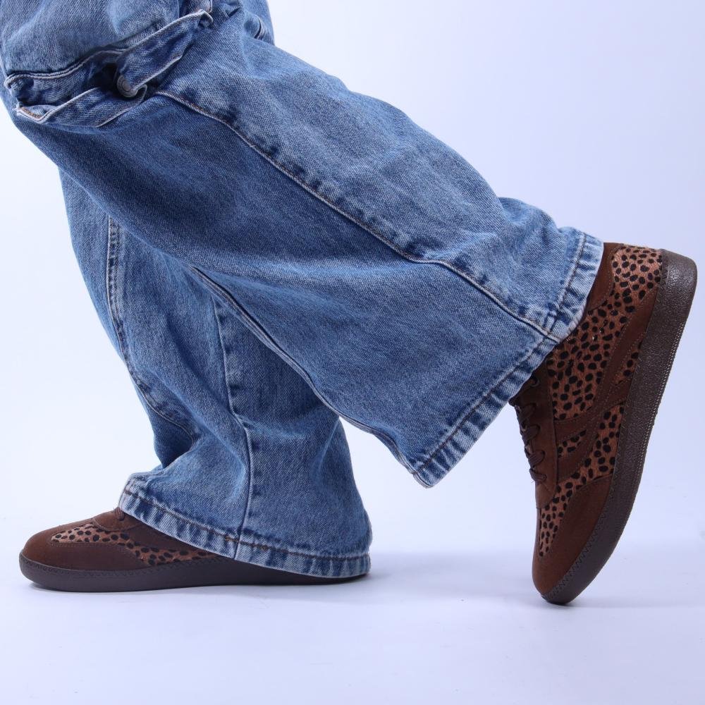 Tênis Feminino Quiz 69-1739 Leopardo Marrom 8