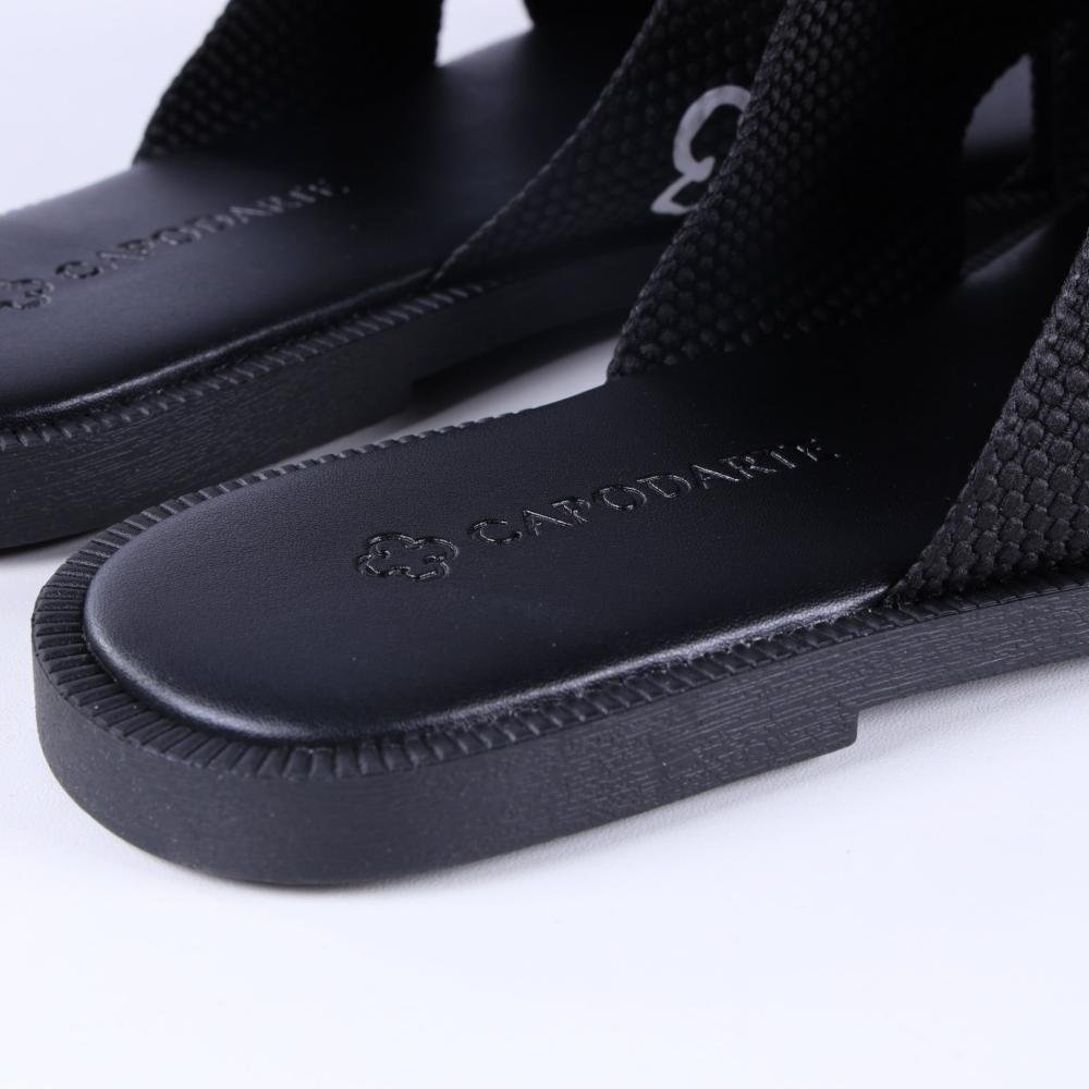 Rasteirinha Capodarte Feminina 4018438 Preto Preto 3